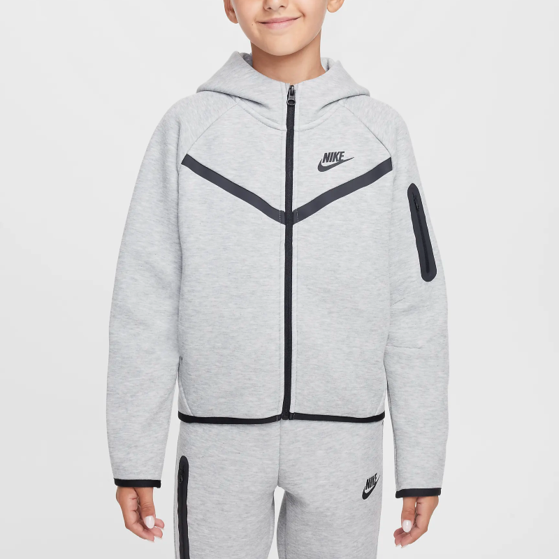 Bluza cu fermoar Nike G NSW TCH FLC HD FZ LS Unisex Copii